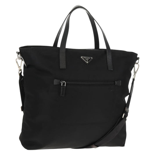 Prada Vintage Tote Tessuto, BLACK, NYLON, Tote bag