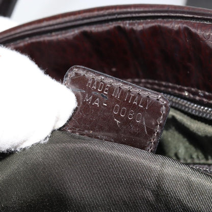 Christian Dior Vintage Saddle Bowler Bag Trotter Canvas, BROWN, CANVAS, Handbag