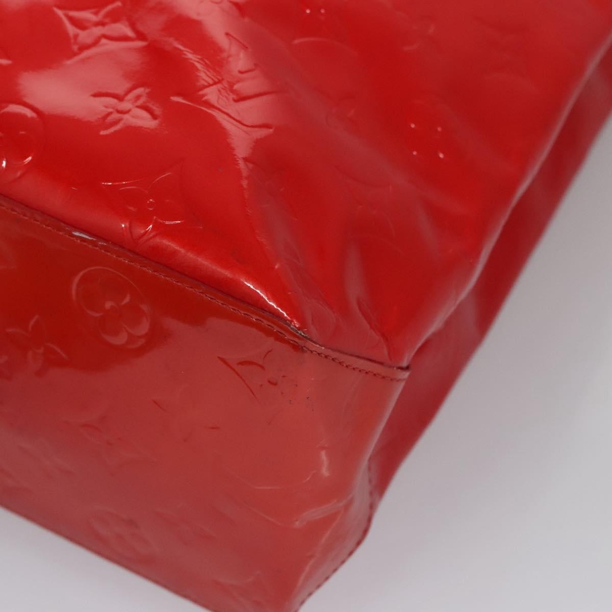 Louis Vuitton Reade Handbag Monogram Vernis, RED, PATENT_LEATHER, Handbag