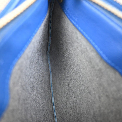 Celine Trio Crossbody Bag Leather, BLUE, LEATHER, Crossbody bag