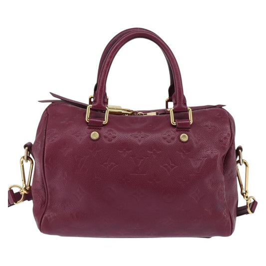 Louis Vuitton Speedy Bandouliere Bag Monogram Empreinte Leather, PURPLE, LEATHER, Handbag