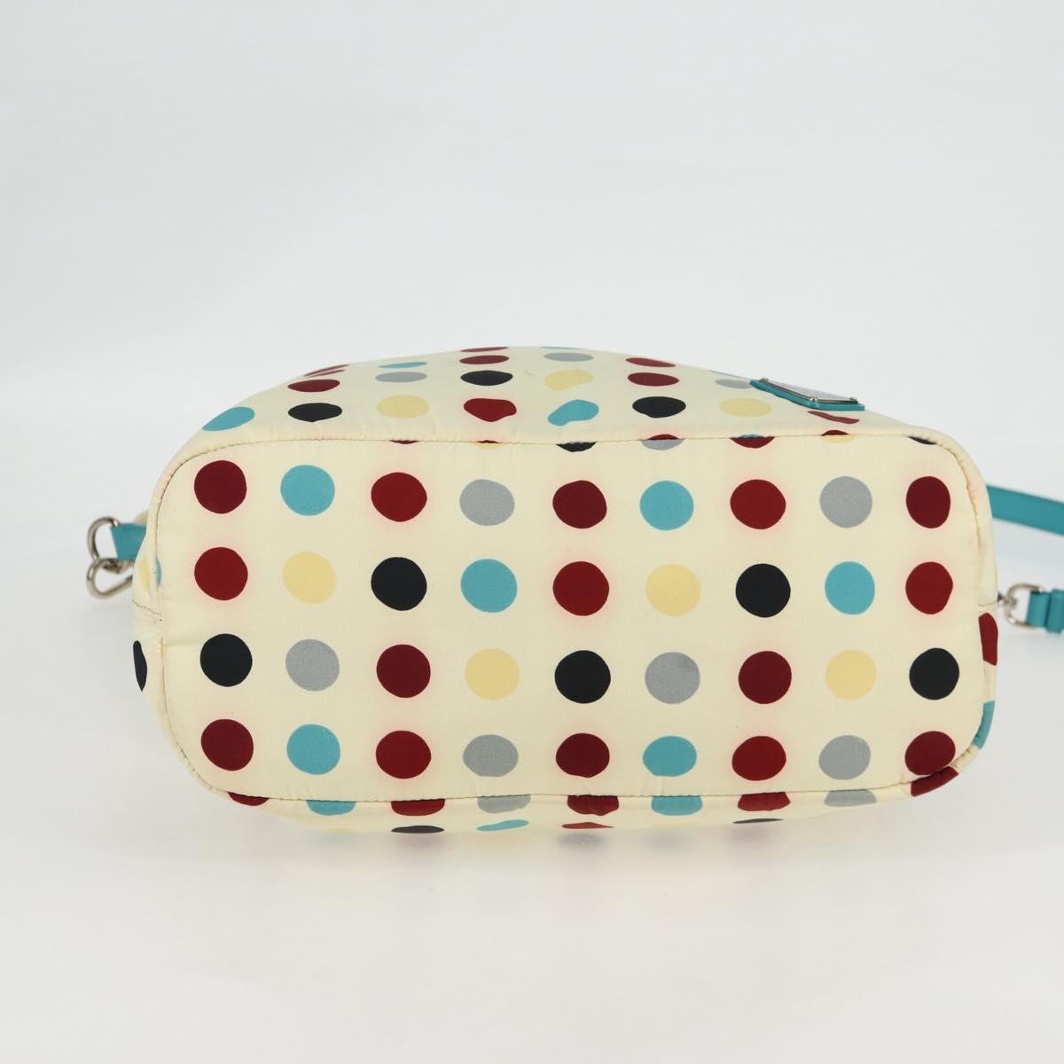 Prada Convertible Tote Printed Tessuto with Saffiano, WHITE, NYLON, Tote bag