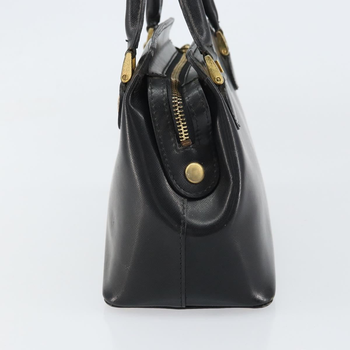 Versace Vintage Handbag Leather, BLACK, LEATHER, Handbag