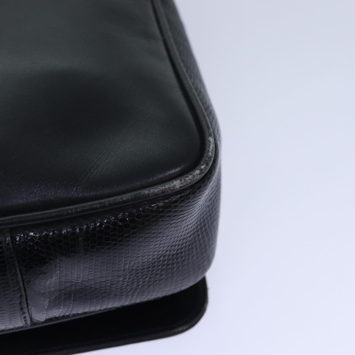 Salvatore Ferragamo Vintage Shoulder Bag Leather, Black, Leather, Shoulder Bag