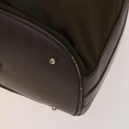 Gucci Vintage Bamboo Bucket Bag Nylon and Leather, BROWN, NYLON, Handbag