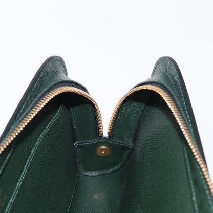 Louis Vuitton Pochette Baikal Clutch Taiga Leather, GREEN, LEATHER, Clutche & pouche