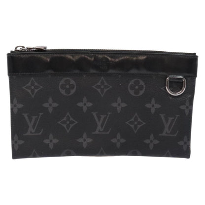 Louis Vuitton Discovery Pochette Monogram Eclipse Canvas, BLACK, CANVAS, Clutche & pouche