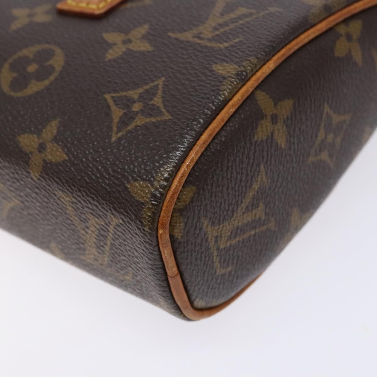 Louis Vuitton Sonatine Handbag Monogram Canvas, BROWN, CANVAS, Handbag