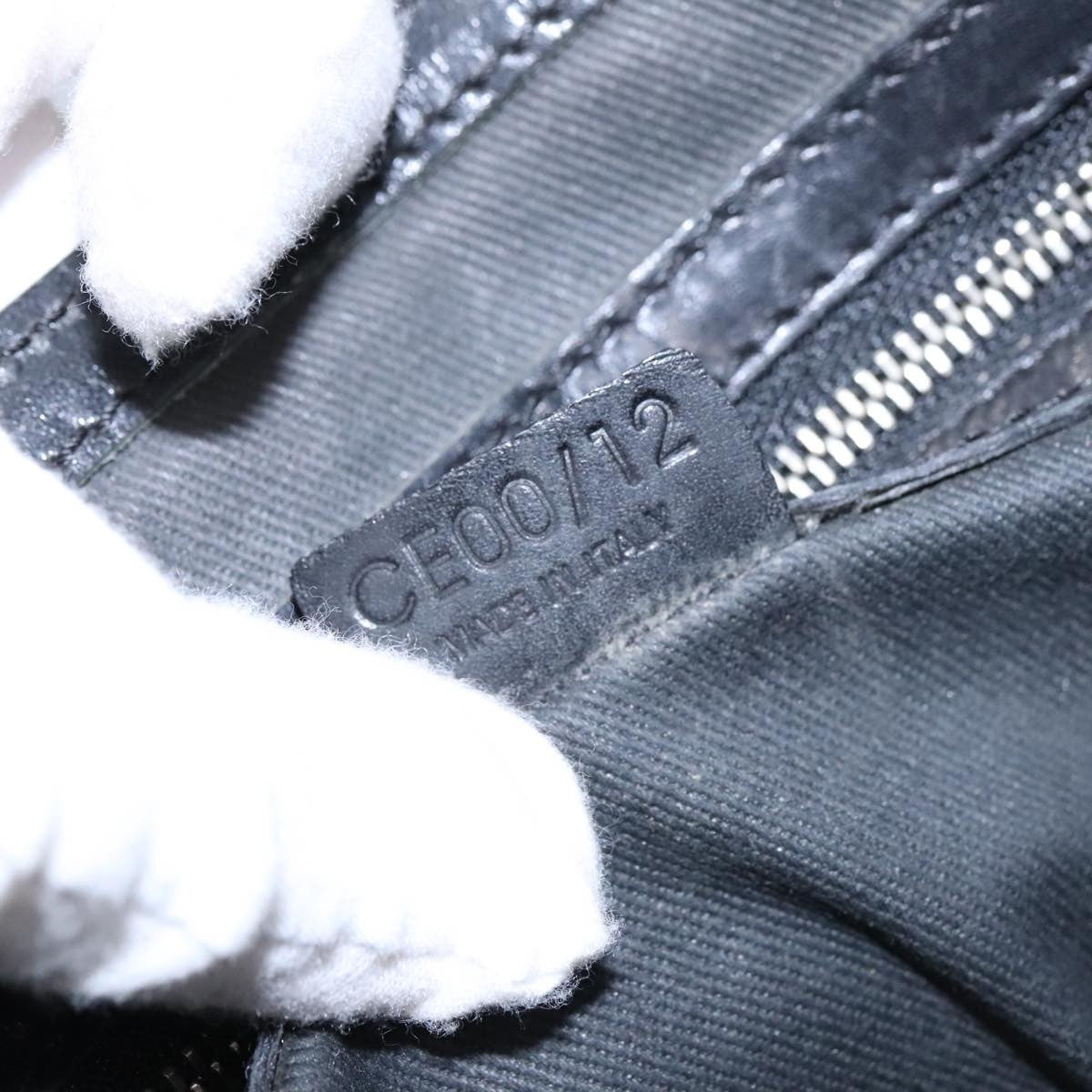 Celine Vintage Macadam Shoulder Bag Macadam Canva  Vinyl, BLACK, CANVAS, Shoulder bag