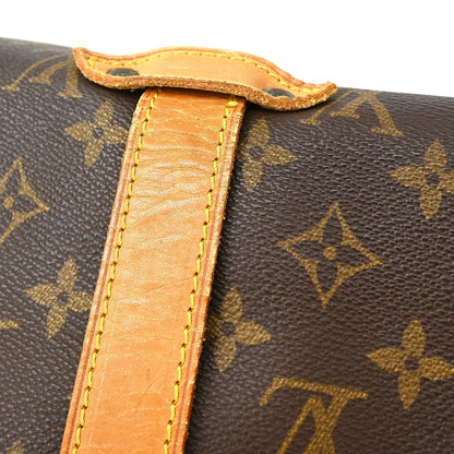 Louis Vuitton Saumur Handbag Monogram Canvas, BROWN, CANVAS, Shoulder bag
