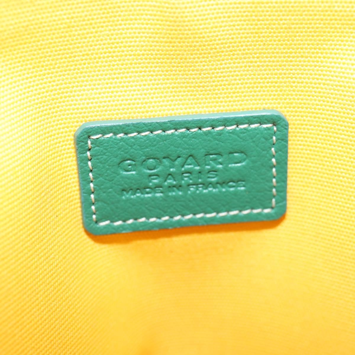 Goyard Vendome cosmetic pouch Canvas, GREEN, CANVAS, Clutche & pouche