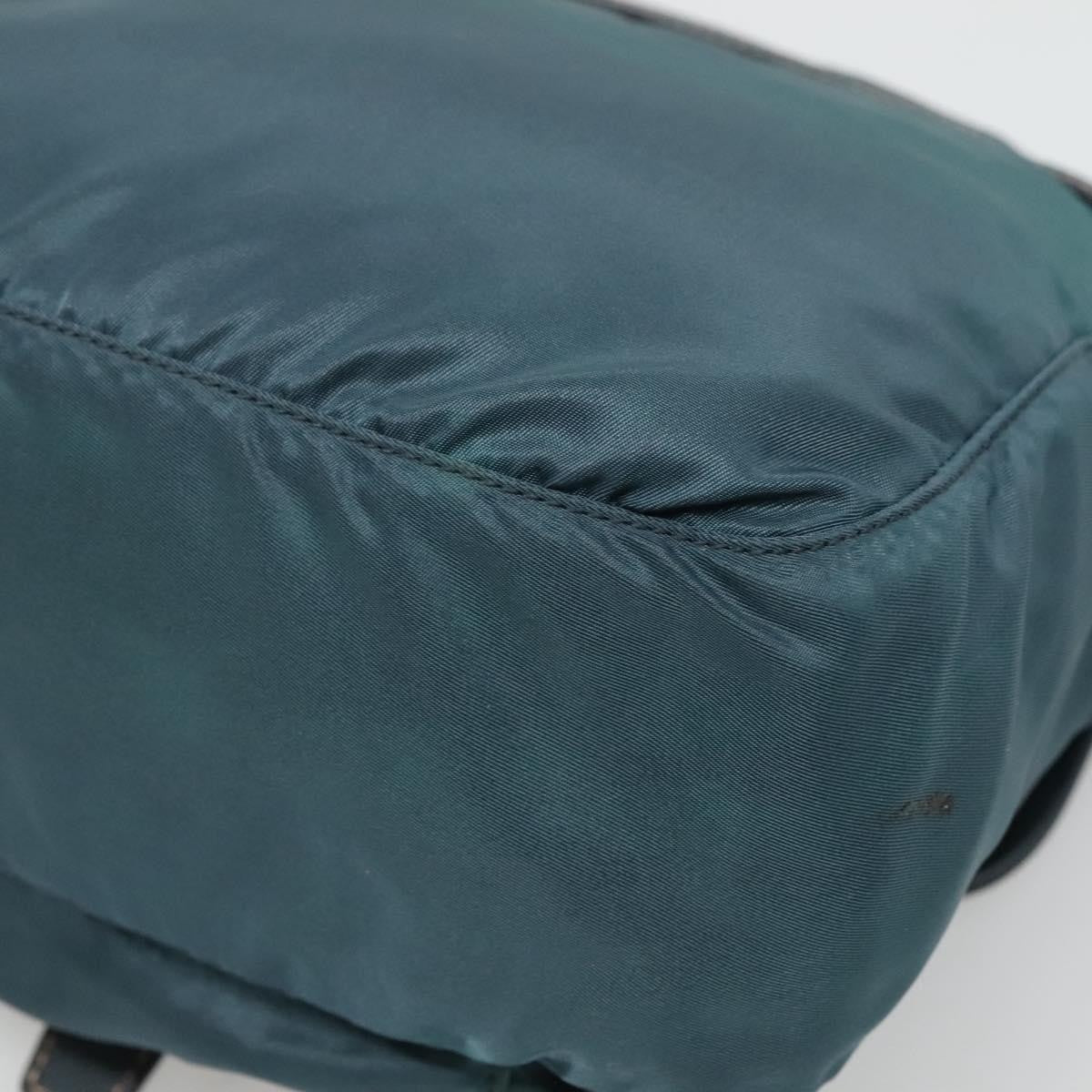 Prada Buckle Messenger Bag Tessuto, GREEN, NYLON, Shoulder bag