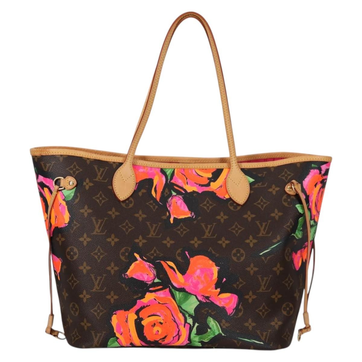 Louis Vuitton Neverfull Tote Limited Edition Monogram Roses, MULTICOLOUR, CANVAS, Tote bag