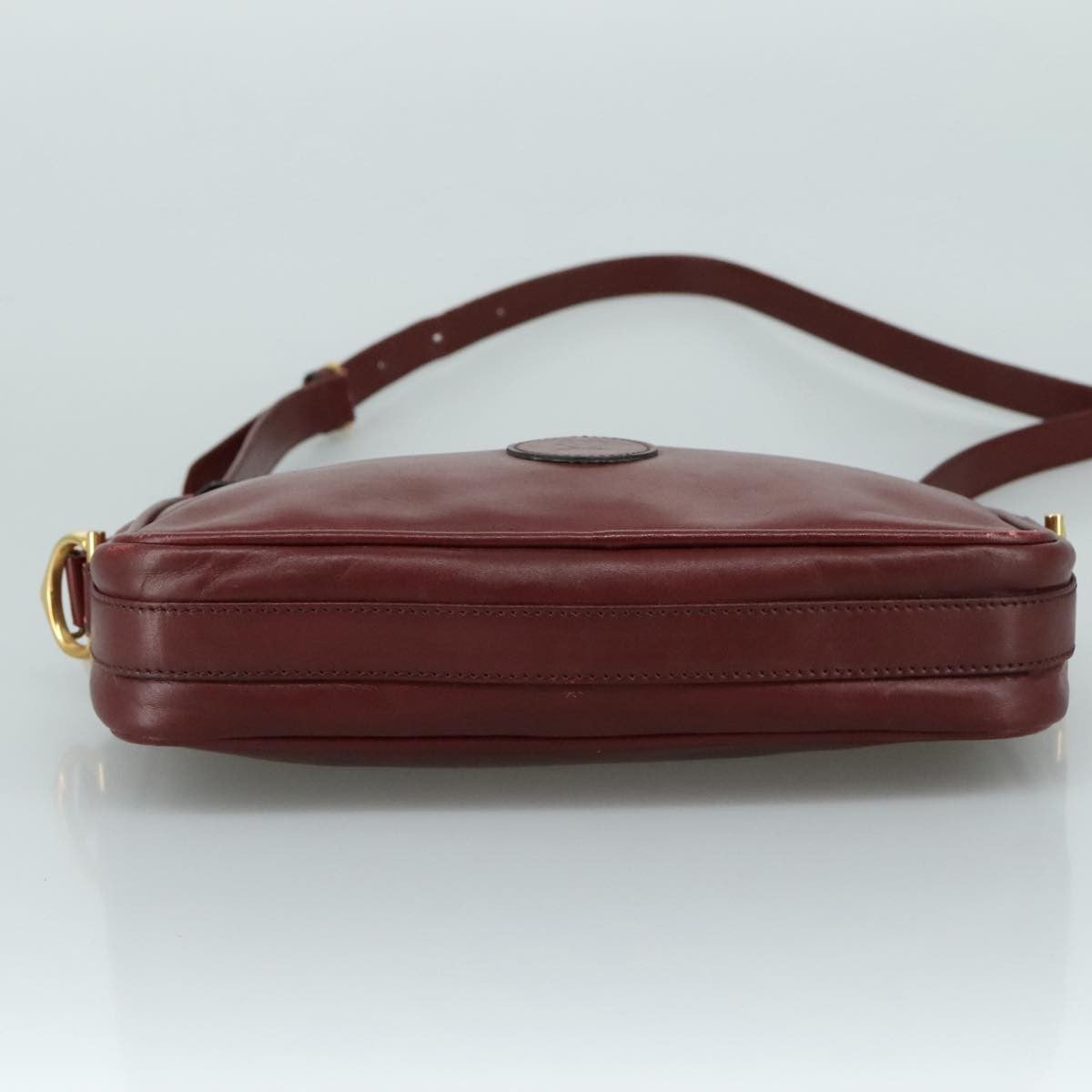 cartier Must de Cartier Shoulder Bag Leather, Burgundy, Leather, Shoulder Bag