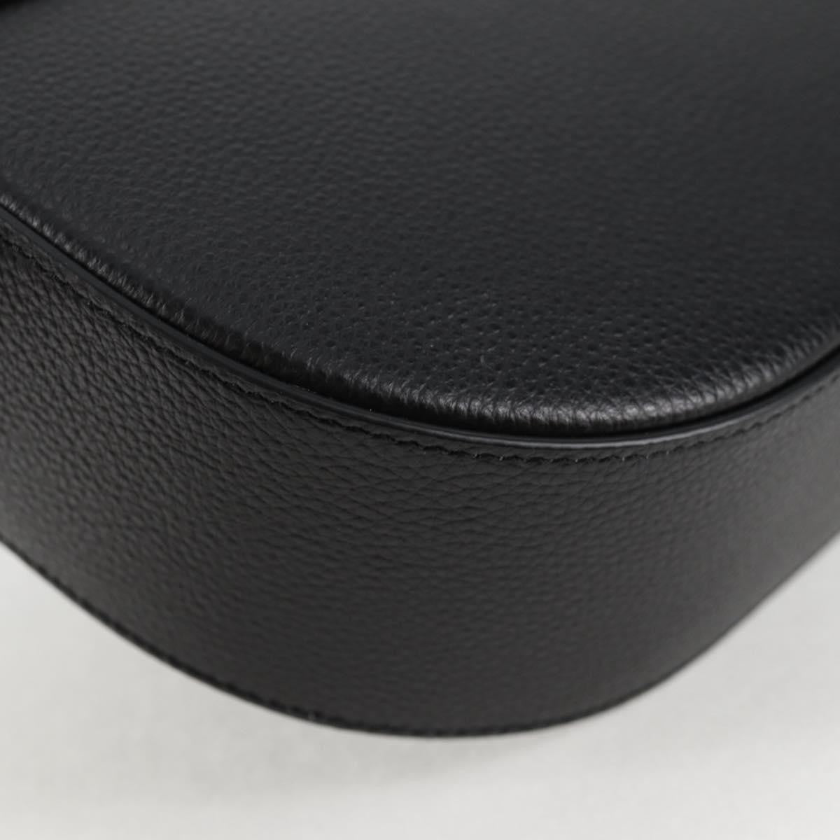 Versace Virtus Flap Messenger Bag Leather, BLACK, LEATHER, Crossbody bag