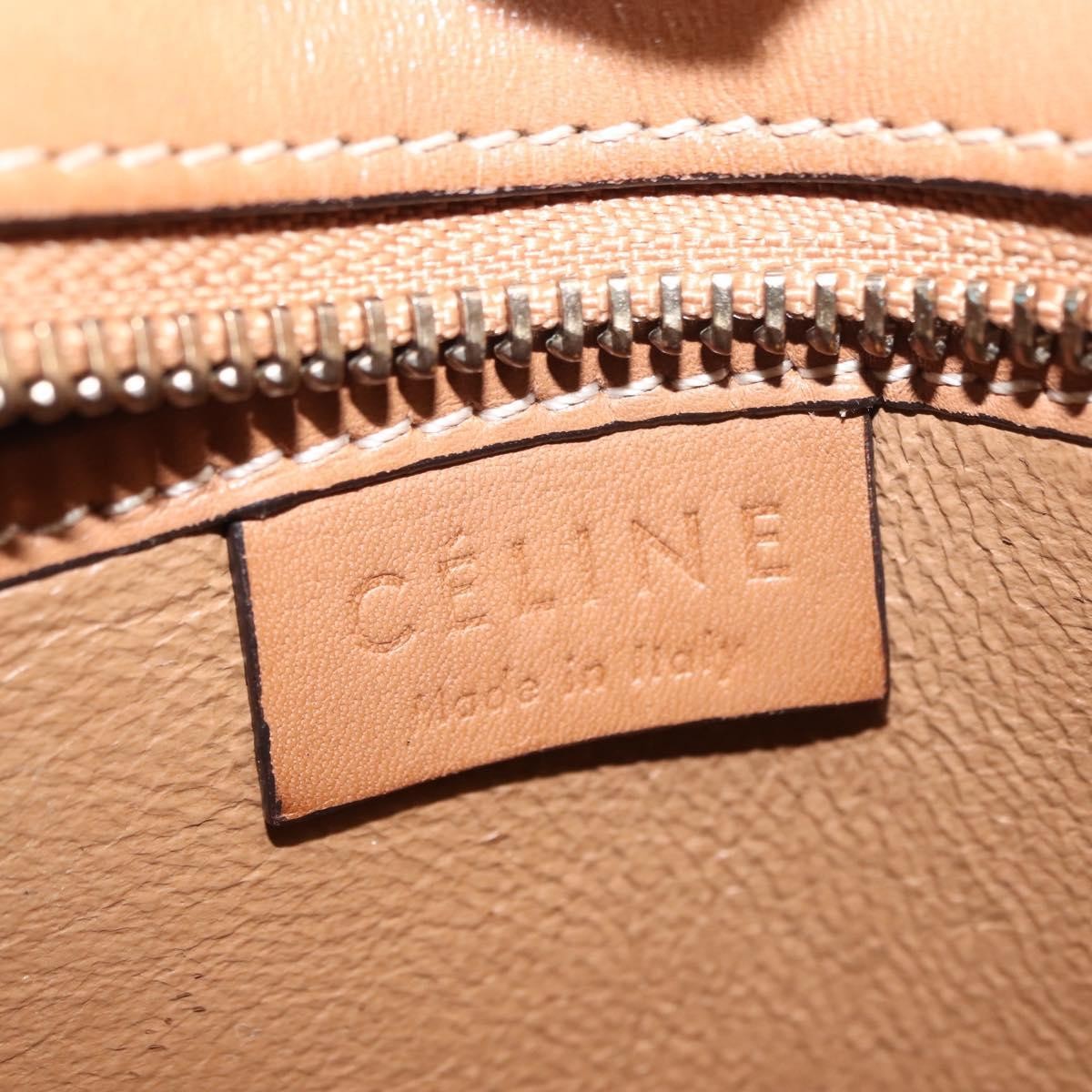 Celine Tricolor Luggage Bag Leather, BEIGE, LEATHER, Handbag