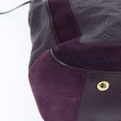 Louis Vuitton Audacieuse Handbag Monogram Empreinte Leather, PURPLE, LEATHER, Shoulder bag