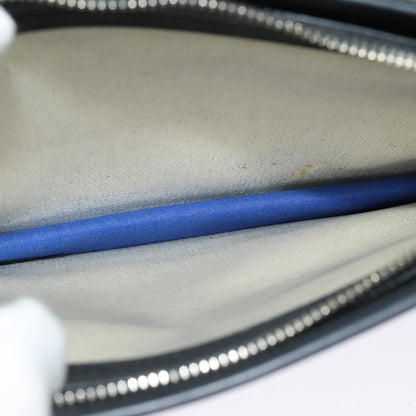 Balenciaga Navy Pochette Canvas and Leather, BEIGE, CANVAS, Shoulder bag