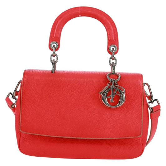 Christian Dior Be Dior Bag Pebbled Leather, RED, LEATHER, Handbag