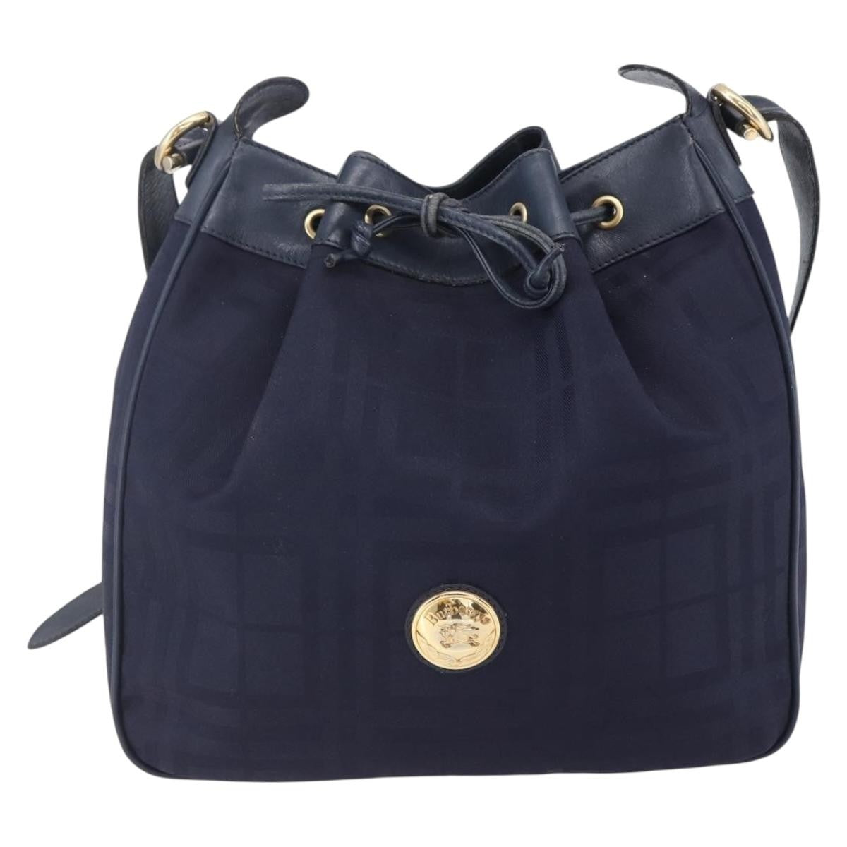 Burberry Vintage Shoulder Bag Nylon, NAVY, NYLON, Shoulder bag