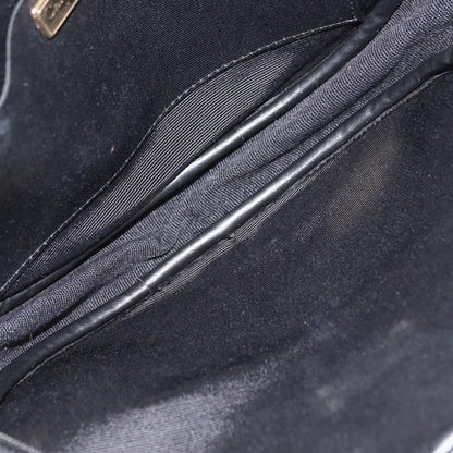 Christian Dior Vintage CD Chain  Shoulder Bag Leather, BLACK, LEATHER, Shoulder bag