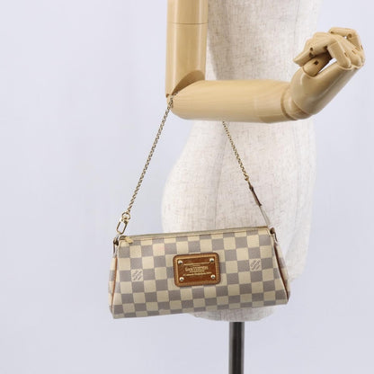 Louis Vuitton Eva Handbag Damier, BEIGE, CANVAS, Handbag