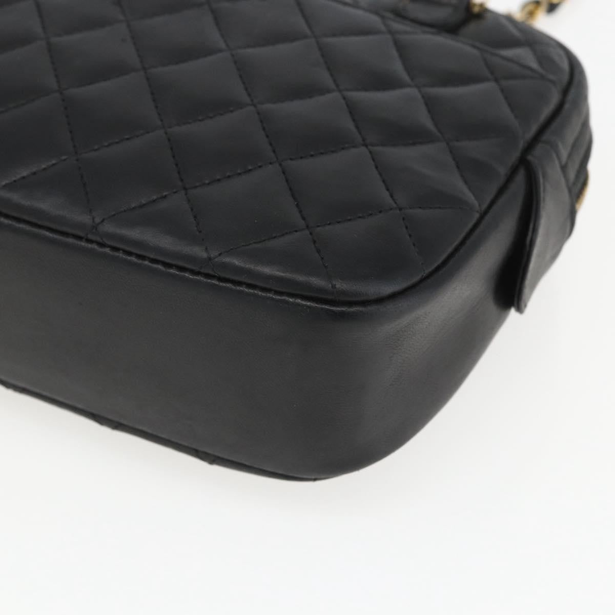 Chanel Vintage Camera Bag Quilted Leather, BLACK, LEATHER, Shoulder bag