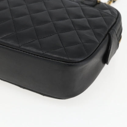 Chanel Vintage Camera Bag Quilted Leather, BLACK, LEATHER, Shoulder bag