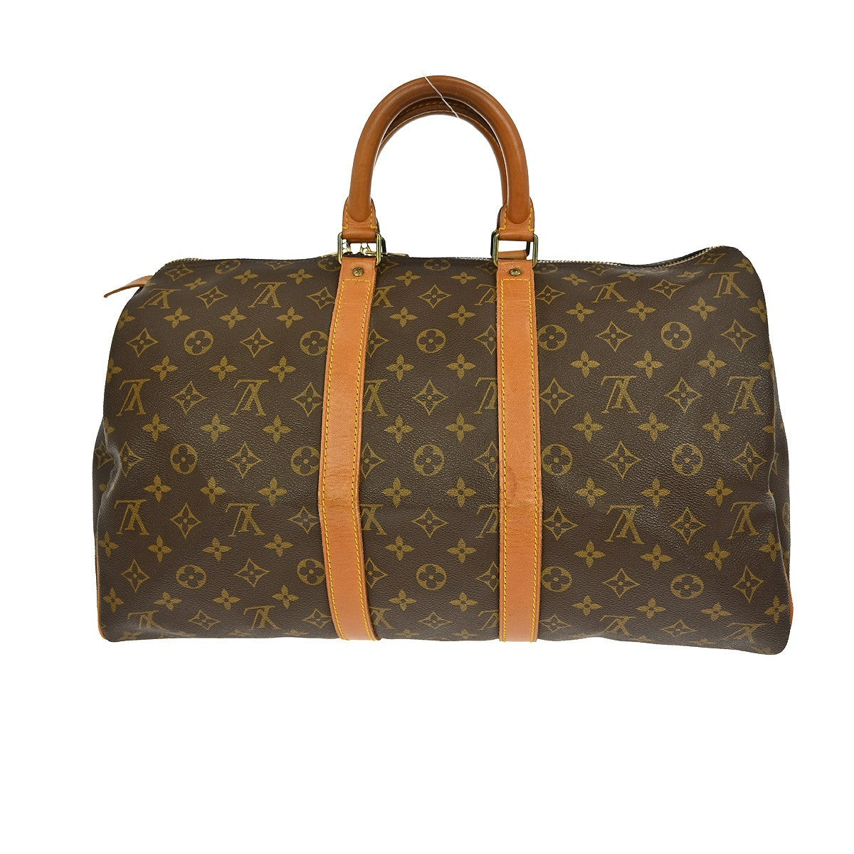 Louis Vuitton Keepall Bag Monogram Canvas, BROWN, CANVAS, Travel bag