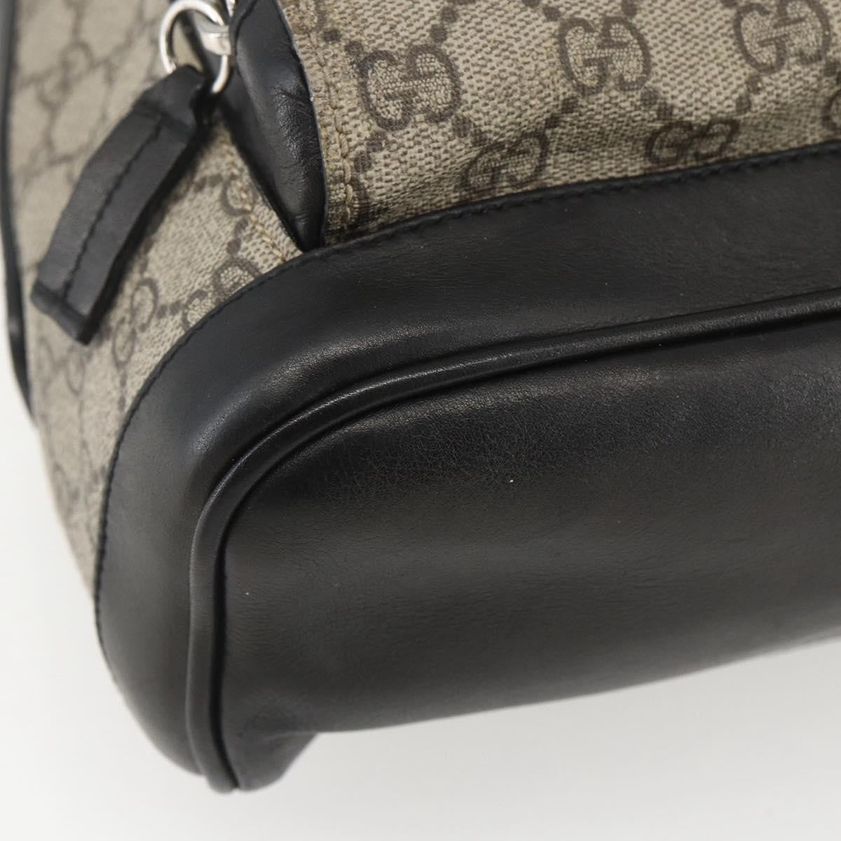 Gucci Zip Pocket Backpack Embellished GG Coated Canvas, BEIGE, PVC, Backpack