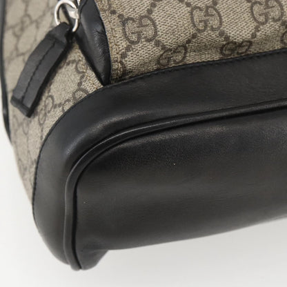 Gucci Zip Pocket Backpack Embellished GG Coated Canvas, BEIGE, PVC, Backpack