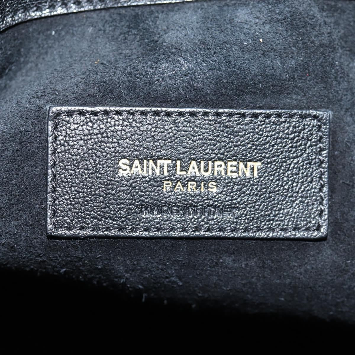 Saint Laurent Fringe Emmanuelle Bucket Bag Multicolor Leather, MULTICOLOUR, LEATHER, Shoulder bag