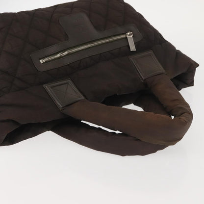 Chanel Coco Cocoon Zipped Tote Quilted Nylon, BROWN, NYLON, Tote bag