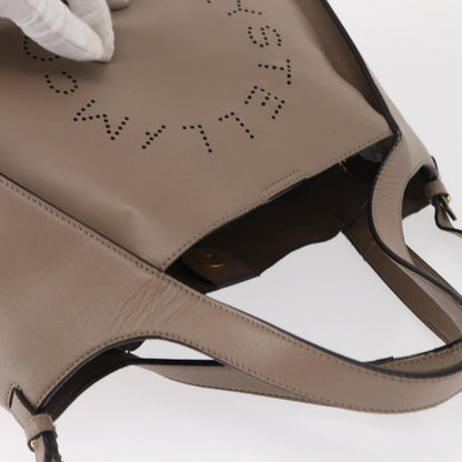 Stella McCartney Alter Tote Perforated Faux Leather, BEIGE, SYNTHETIC, Tote bag