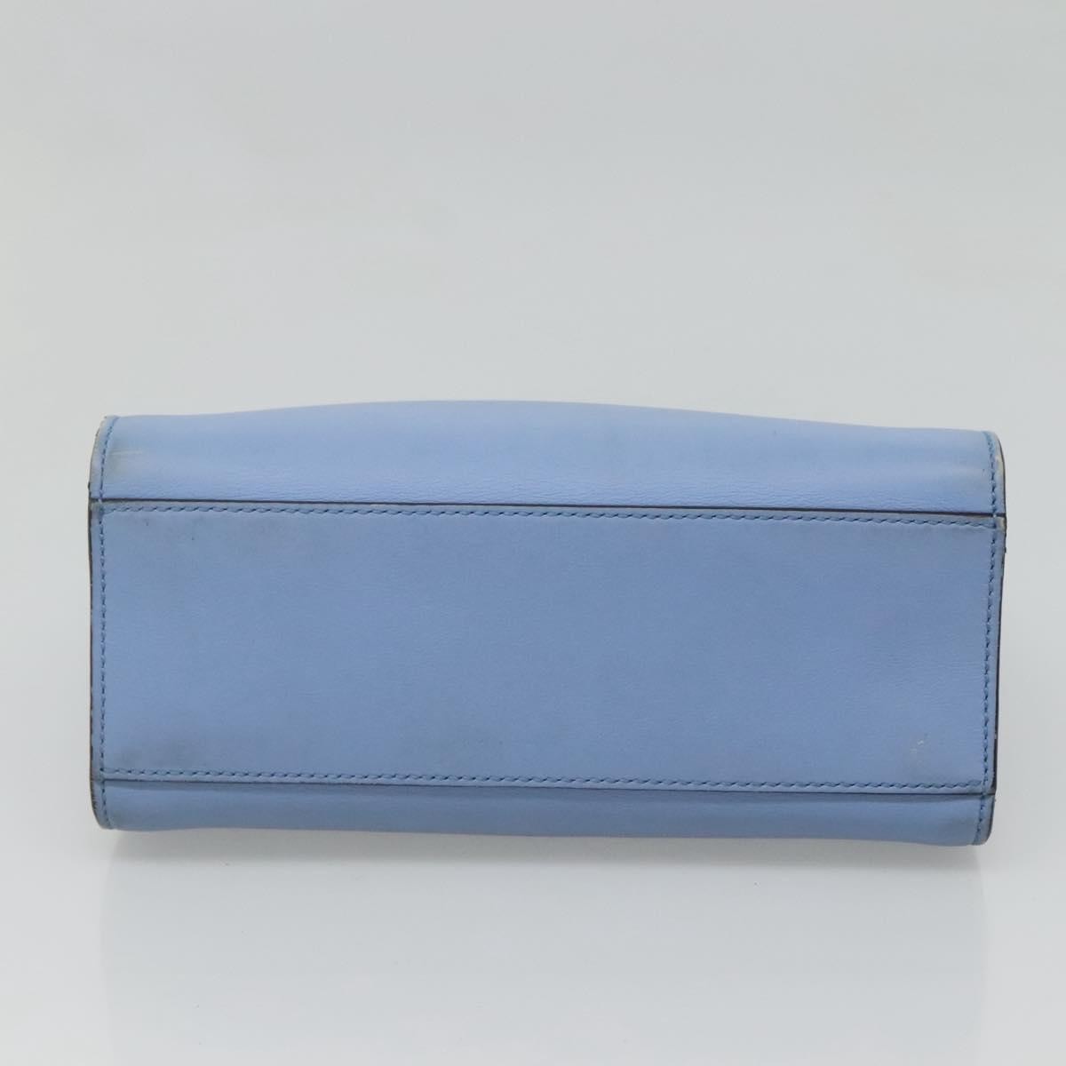Gucci GG Ribbon Tote Leather, BLUE, LEATHER, Shoulder bag