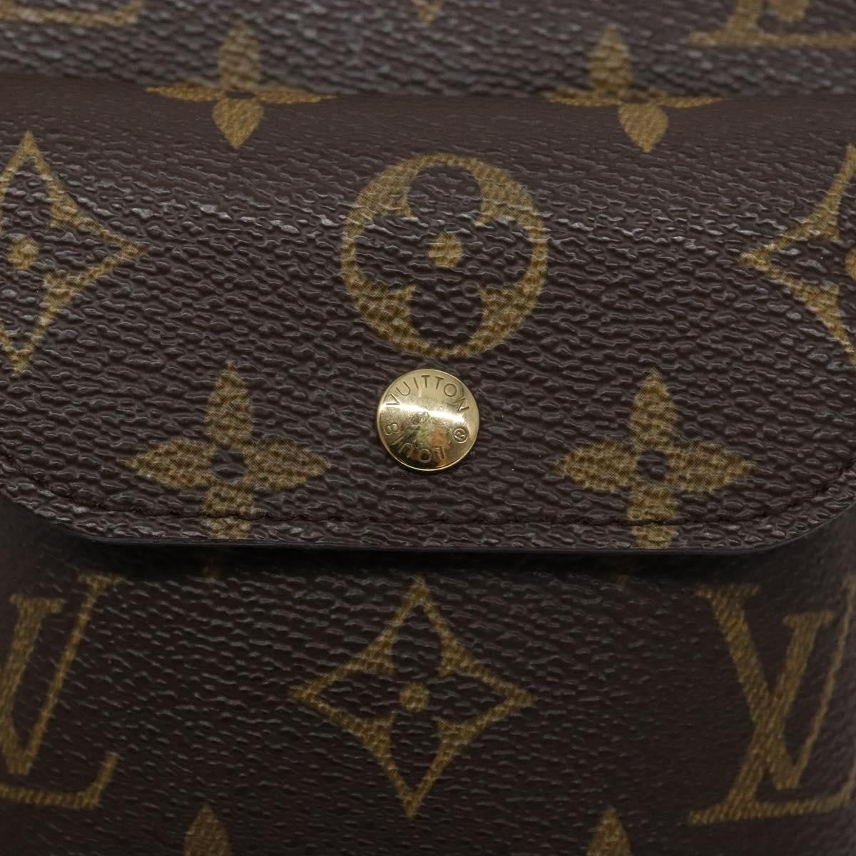 Louis Vuitton Partition Wristlet Clutch Monogram Canvas, BROWN, CANVAS, Clutche & pouche