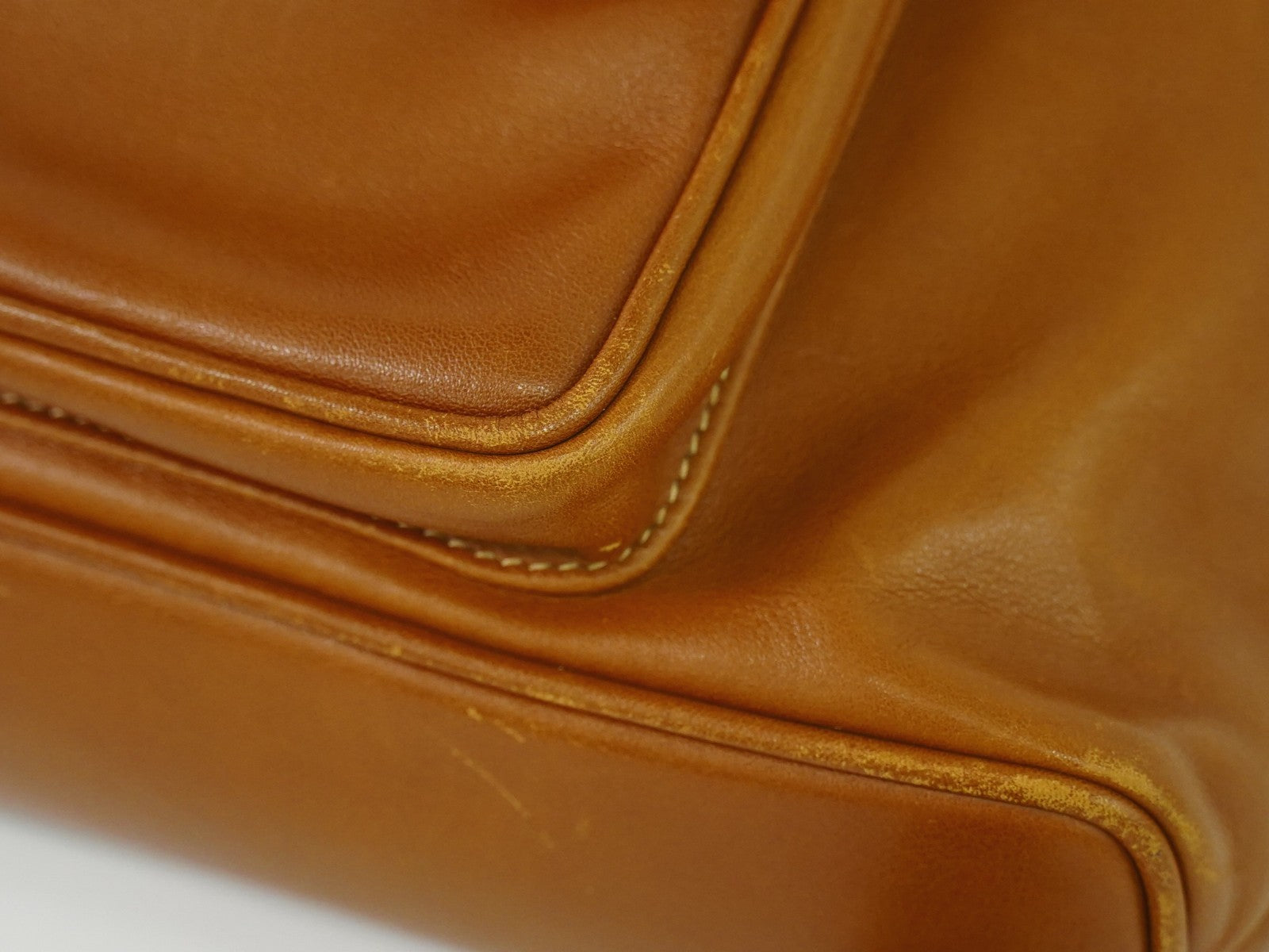 Gucci Vintage Bamboo Backpack Leather, BROWN, LEATHER, Backpack