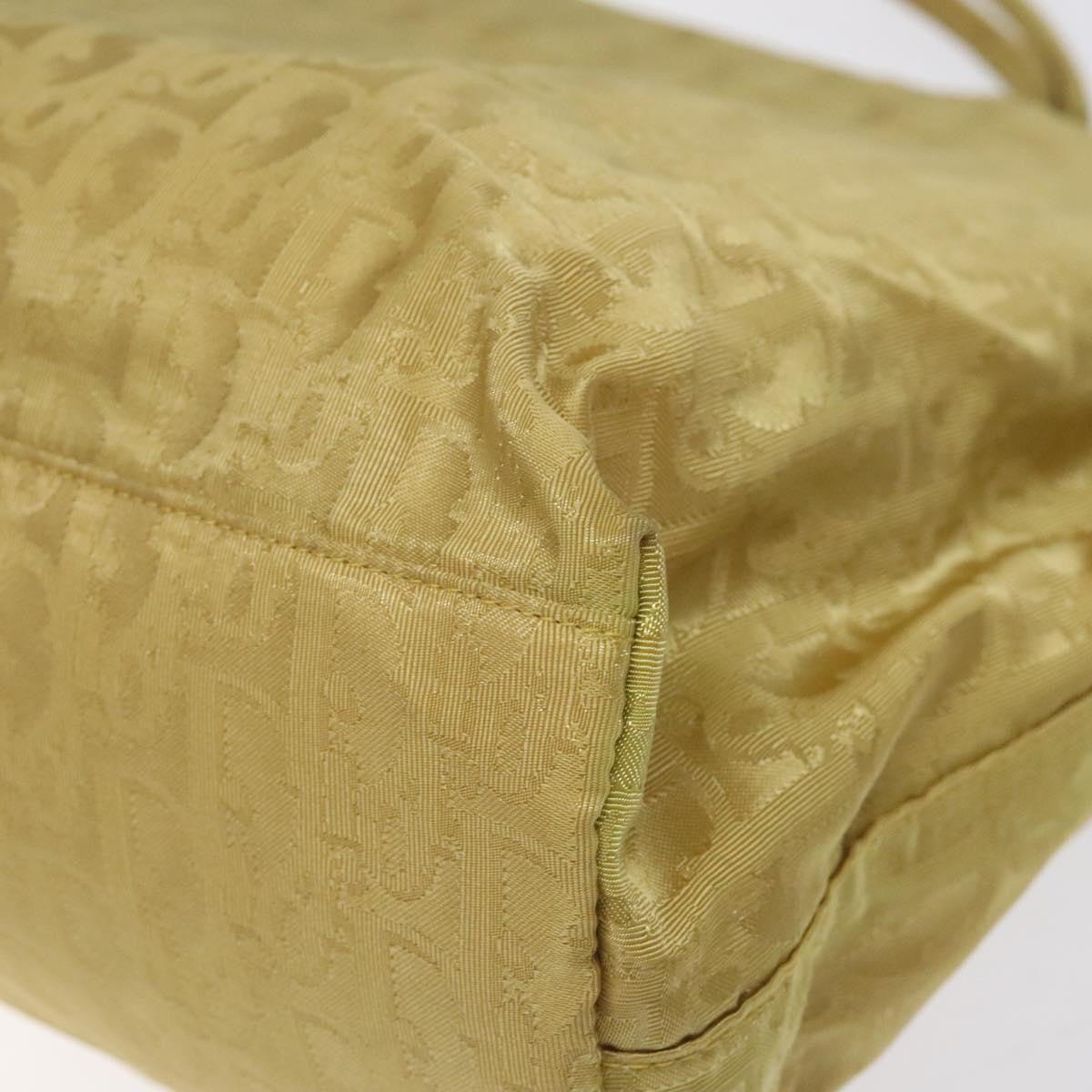 Christian Dior Vintage Trotter Open Tote Diorissimo Canvas, YELLOW, CANVAS, Tote bag