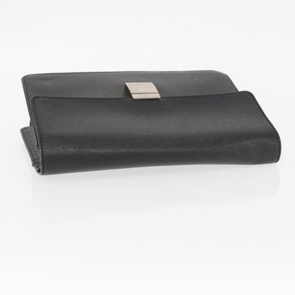 Louis Vuitton Selenga Pochette Taiga Leather, GRAY, LEATHER, Clutche & pouche