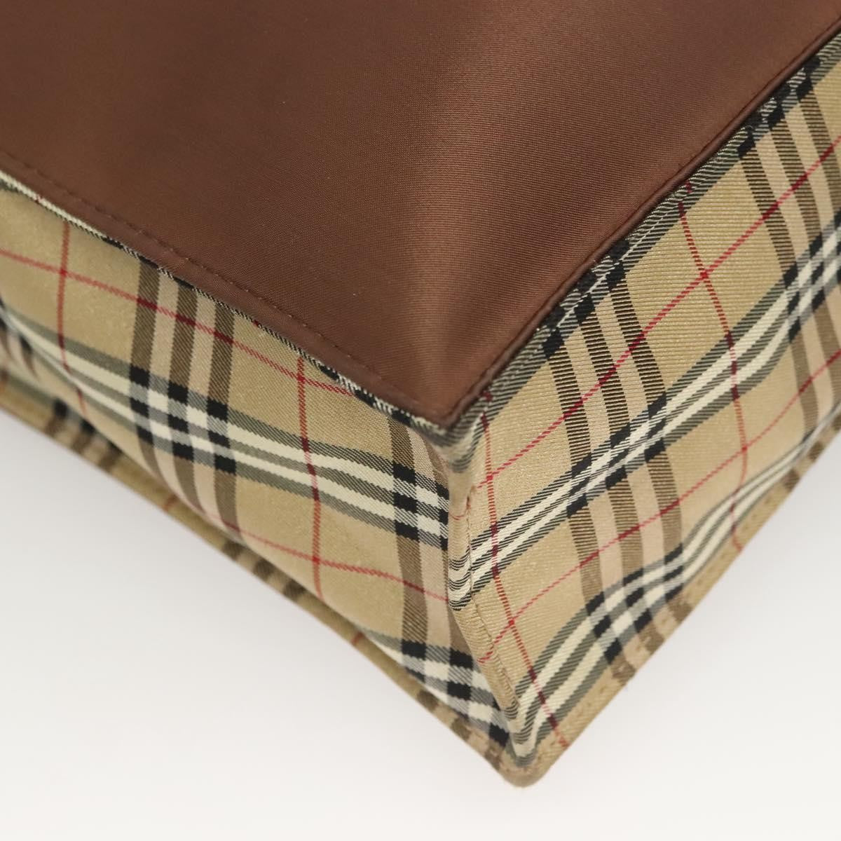 Burberry Nova Check Tote Nylon, BROWN, NYLON, Tote bag
