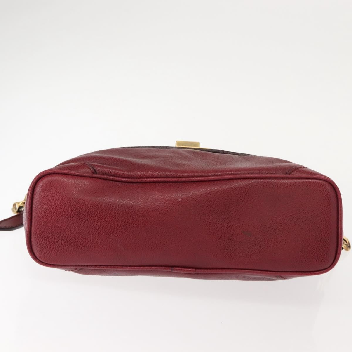 Burberry Shoulder Bag Leather, RED, LEATHER, Shoulder bag