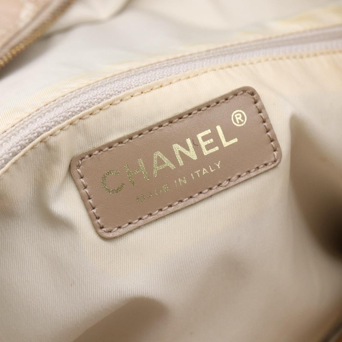 Chanel Travel Line Tote Nylon, BEIGE, NYLON, Tote bag