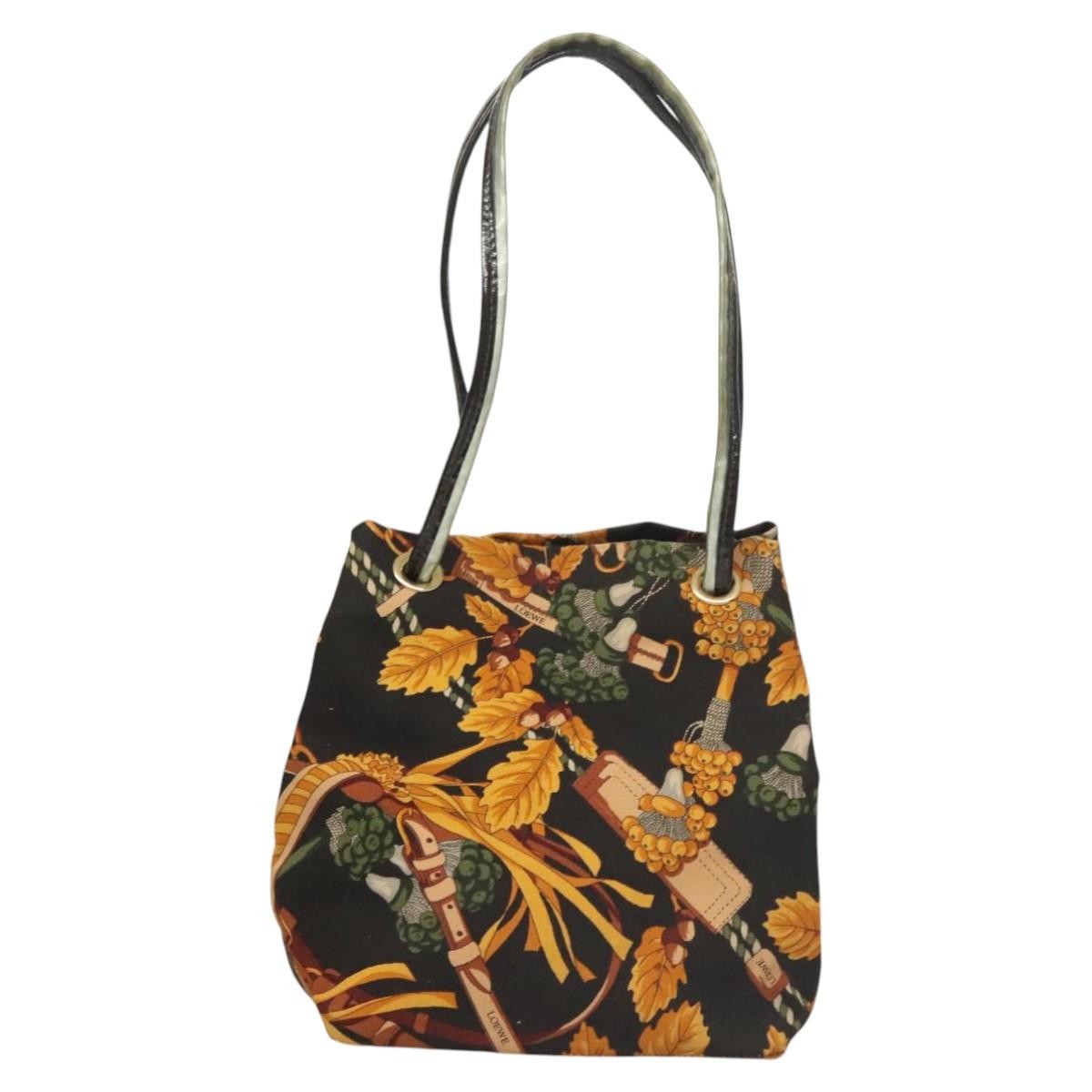 Loewe Vintage Shoulder Bag Canvas, YELLOW, CANVAS, Shoulder bag