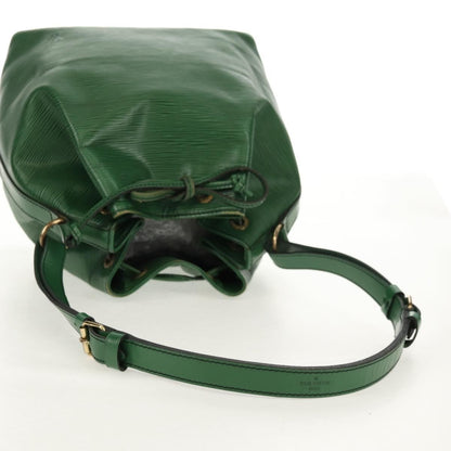 Louis Vuitton Petit Noe Handbag Epi Leather, GREEN, LEATHER, Shoulder bag