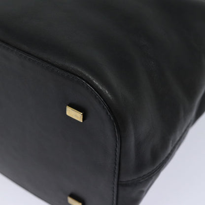 Celine Handbag Leather, BLACK, LEATHER, Handbag