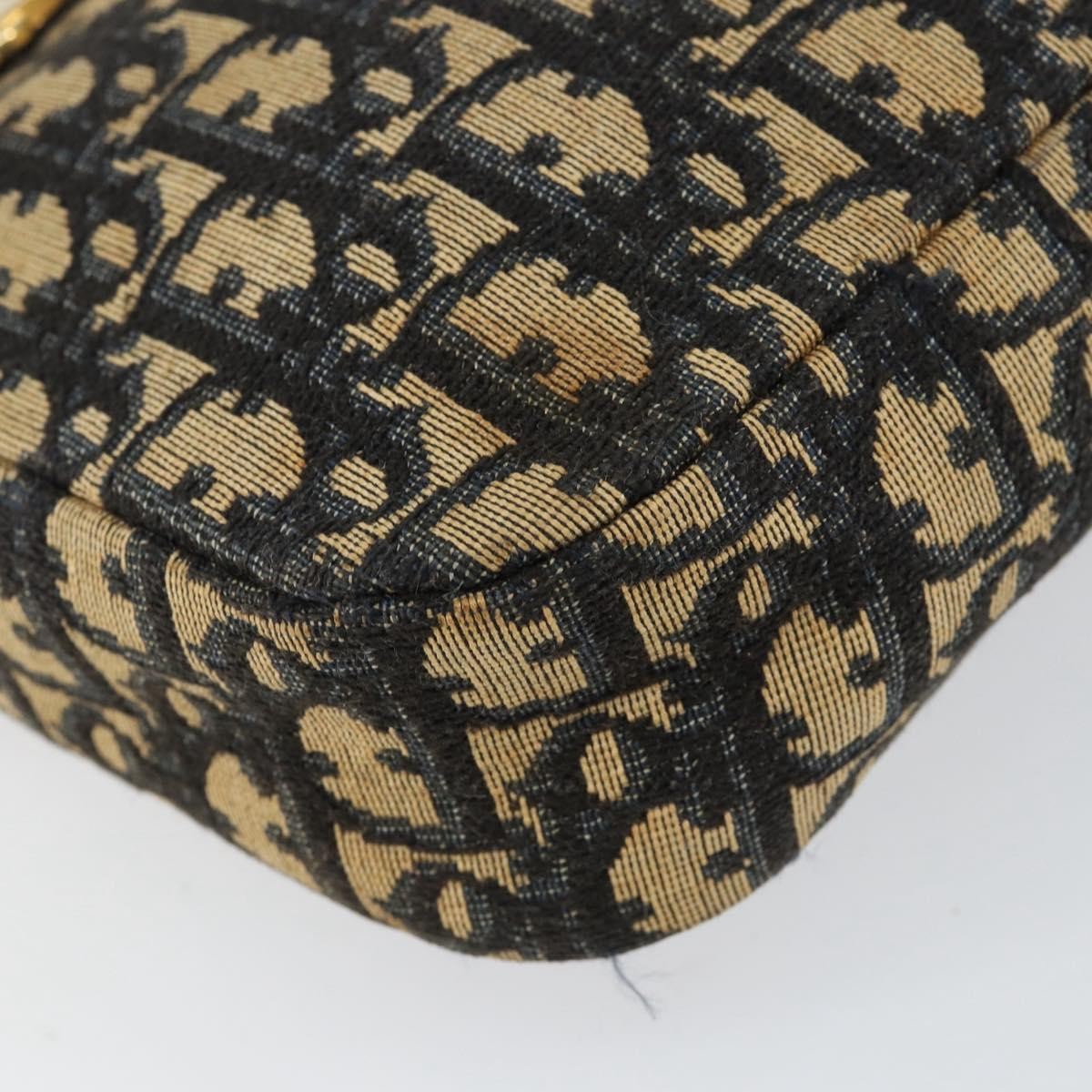 Christian Dior Vintage CD trotter Shoulder bag Canvas, NAVY, CANVAS, Shoulder bag