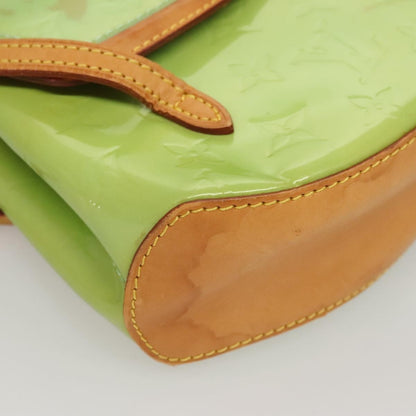 Louis Vuitton Biscayne Bay Handbag Monogram Vernis, GREEN, PATENT_LEATHER, Handbag