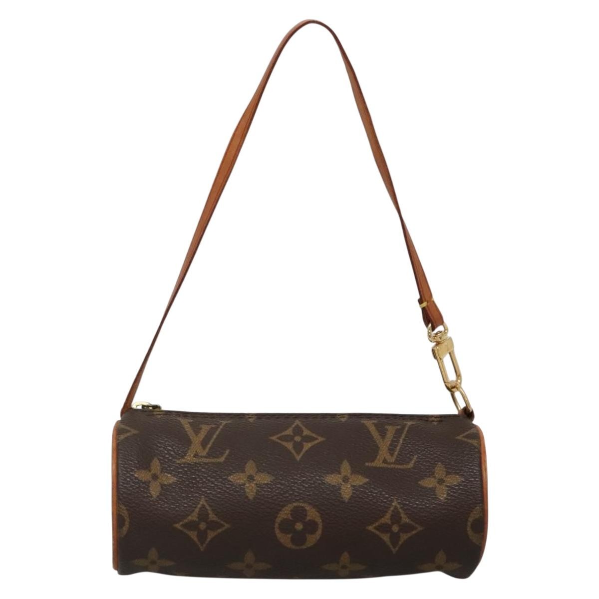 Louis Vuitton Papillon Pochette Monogram Canvas, BROWN, CANVAS, Clutche & pouche