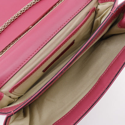 Valentino Garavani Va Va Voom Shoulder Bag Embellished Feathers and Leather, PINK, LEATHER, Shoulder bag