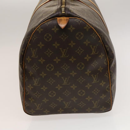 Louis Vuitton Keepall Bag Monogram Canvas, BROWN, CANVAS, Travel bag